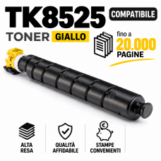 Toner Compatibile per Kyocera TASKalfa 3552ci 4052ci,4053ci TK8525 Giallo da 20000 pagine